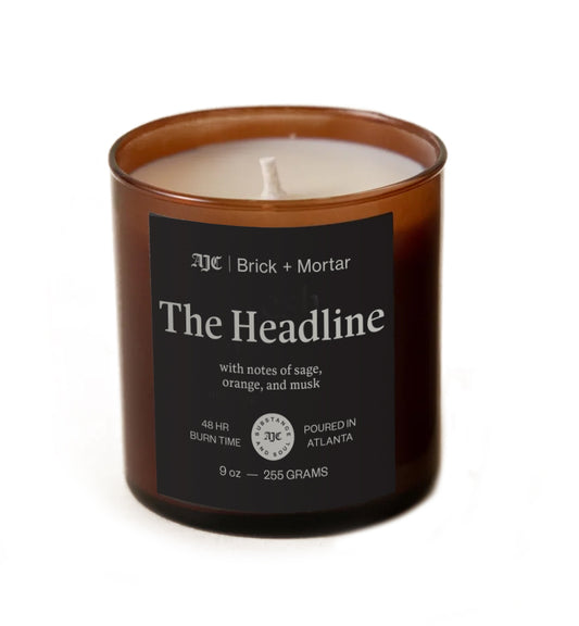 AJC x Brick+Mortar "The Headline" Candle (9 oz)